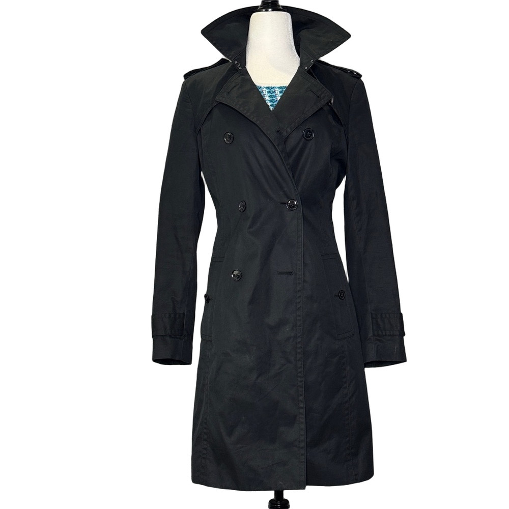 Banana Republic Elegant Black Women's Trench Coat